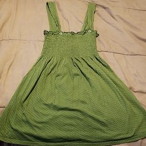 Green polkadot sundress